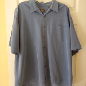 Royal Robbins Blue Button Down Shirt XXL